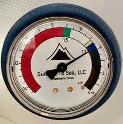 Pressure gauge on the mild HBoT chamber